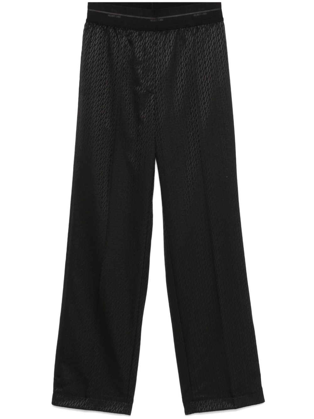 logo-jacquard trousers