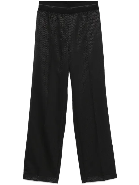 Helmut Lang pantalones con logo en jacquard