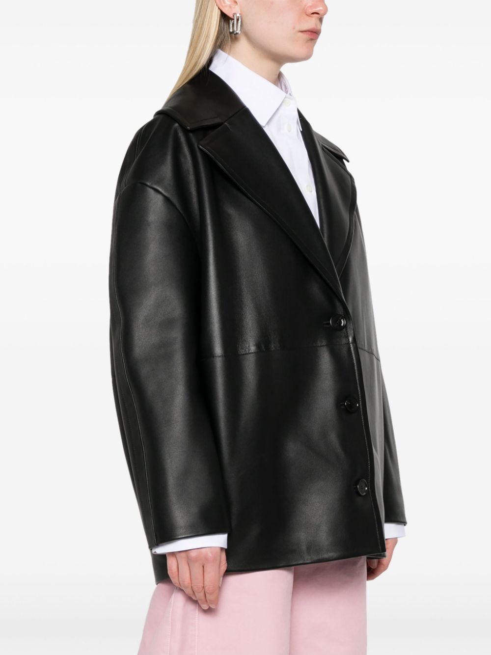 LOEWE leather blazer Women