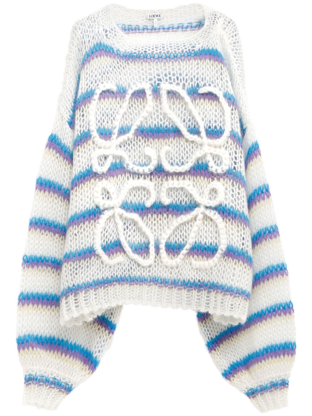 Shop Loewe Anagram Jumper In White