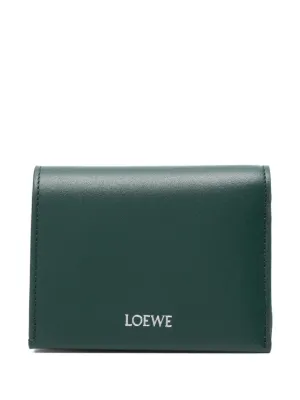 LOEWE グリーン 三つ折り財布 LOEWE ロエベ 三つ折り財布 レザー グリーン : ブランドバリュー