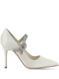 Manolo Blahnik 105mm Hangisi pumps - Neutrals