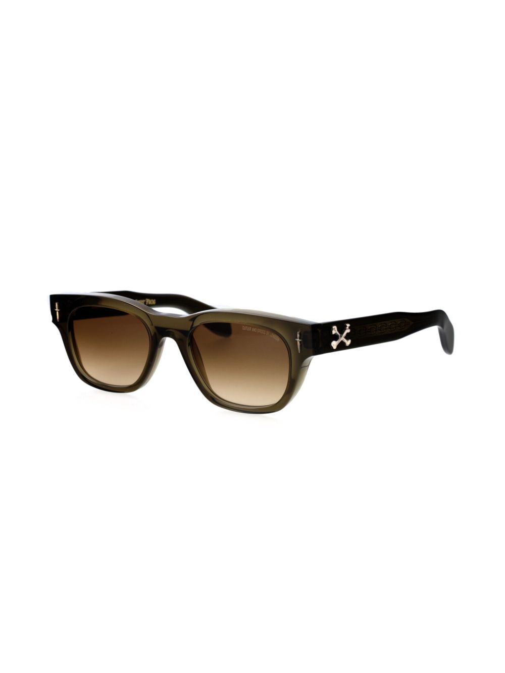 Cutler & Gross rectangle-frame sunglasses - Groen