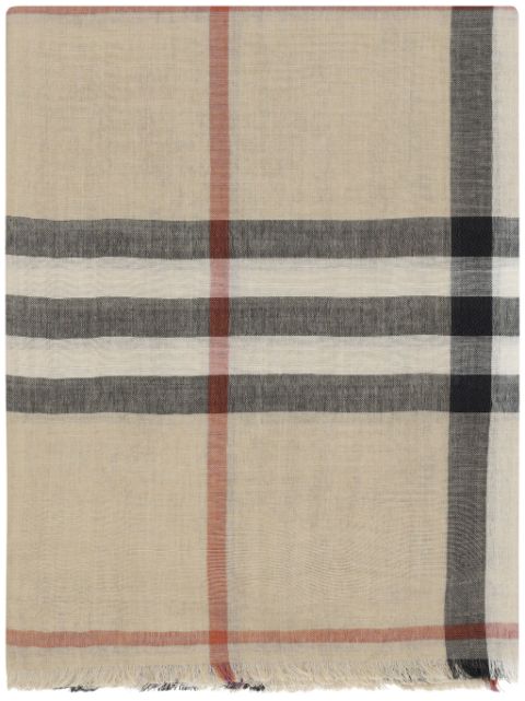 Burberry check-pattern scarf Women