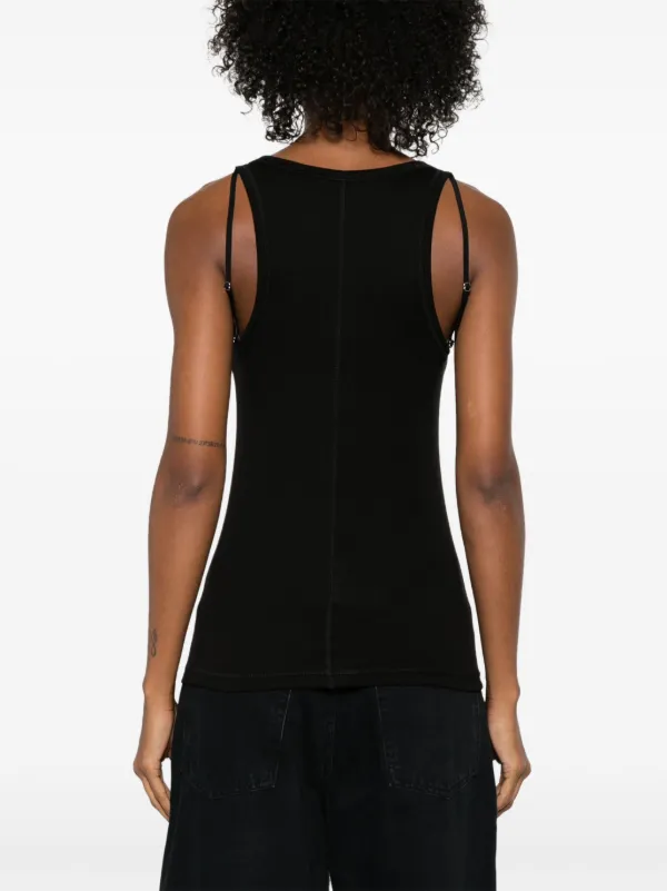HELMUT LANG タンクトップ M　ブラック　黒 Helmut Lang Seatbelt Tank Top | Black | FARFETCH