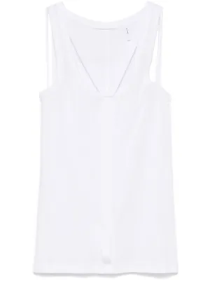 HELMUT LANG ラウンドネック ロングタンクトップ 白 XS HELMUT LANG ラウンドネック ロングタンクトップ 白 XS - メルカリ