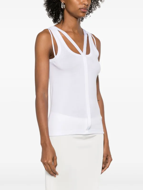 お歳暮 2025 Racer Strap Lang Helmut Tank FARFETCH | White | Top トップス