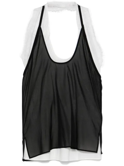 Helmut Lang Lace Dancer top