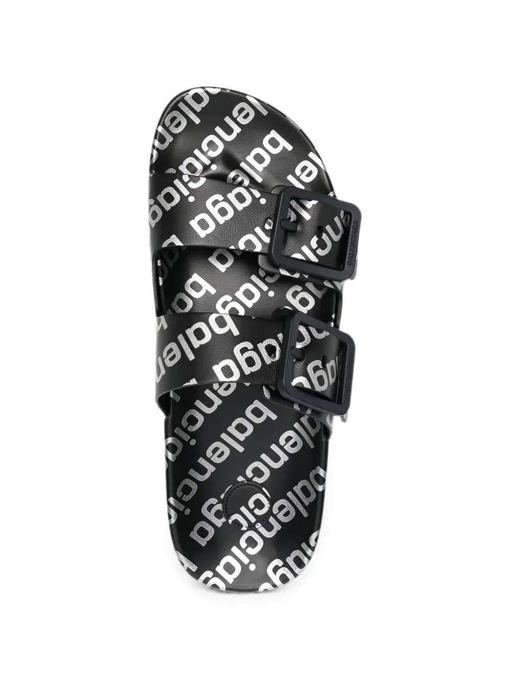 Balenciaga Mallorca logo-print sandals Zwart