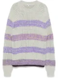 LOEWE striped sweater - Grey