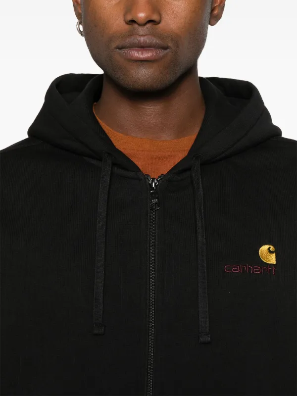 パーカー・フーディ CARHARTT WIP 'American Script' hoodie Carhartt WIP Hooded American Script Jacket | Black – Page