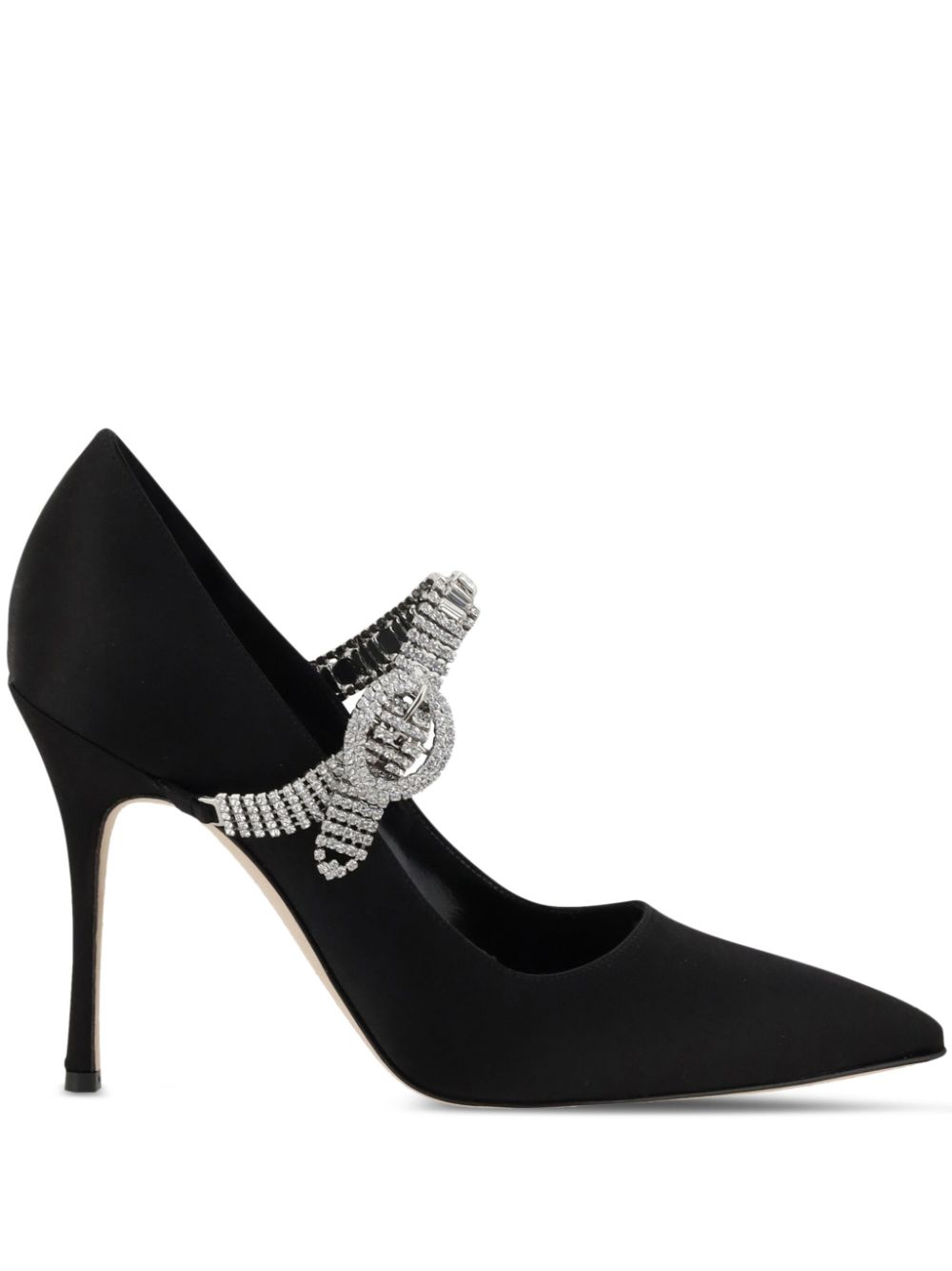 Manolo Blahnik embellished pumps Black