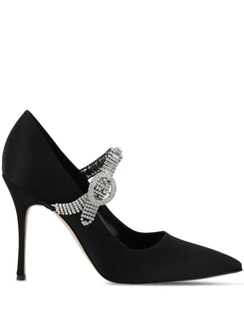 Manolo Blahnik embellished pumps