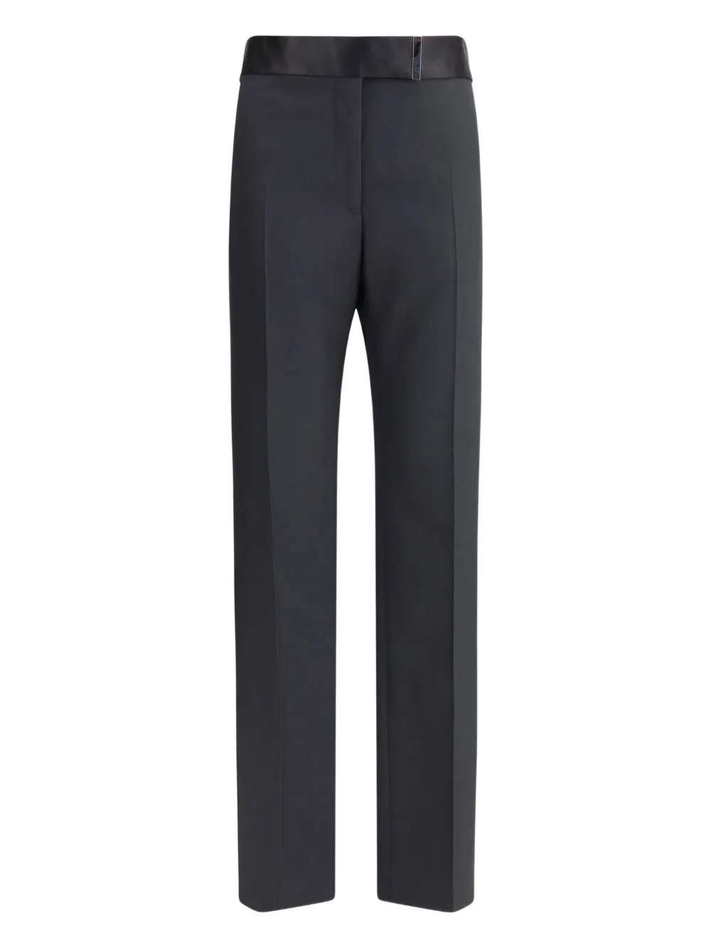 TOM FORD satin-waistband trousers Zwart