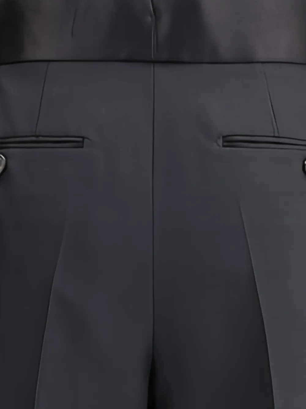 TOM FORD satin-waistband trousers Zwart