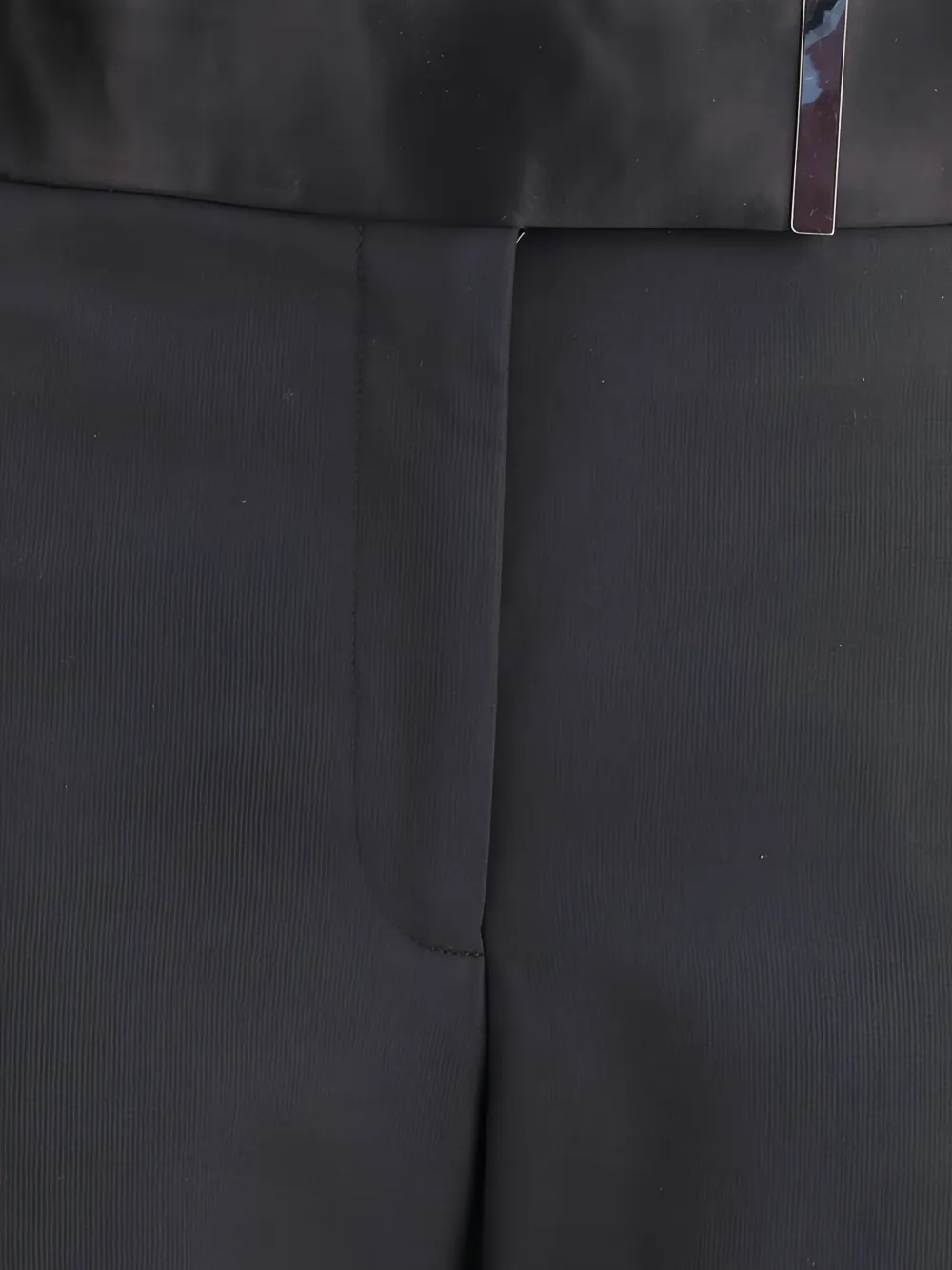 TOM FORD satin-waistband trousers Zwart