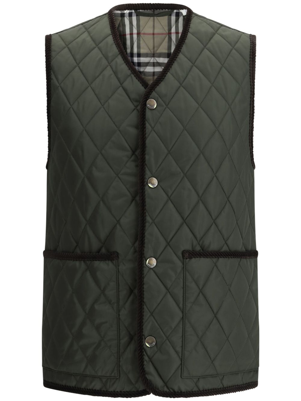 Burberry Gewatteerde bodywarmer Groen