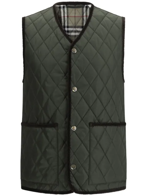 Burberry diamond-quilted gilet