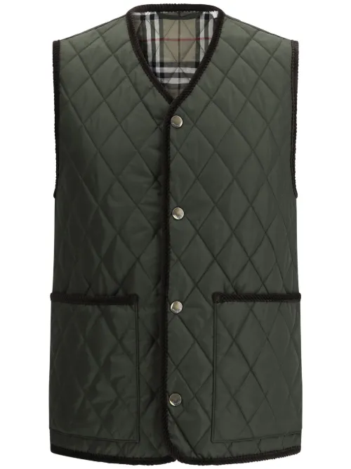 Gilet matelassé à losanges - Burberry - Modalova