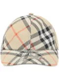 Burberry checked EKD baseball cap - Neutrals