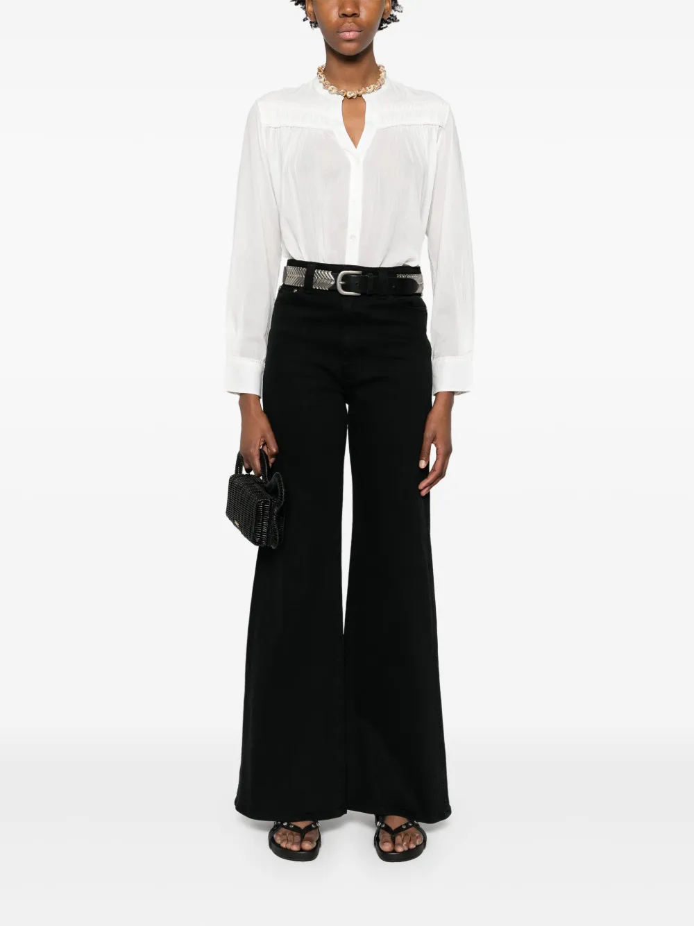 Nili Lotan Katoenen shirt - Wit