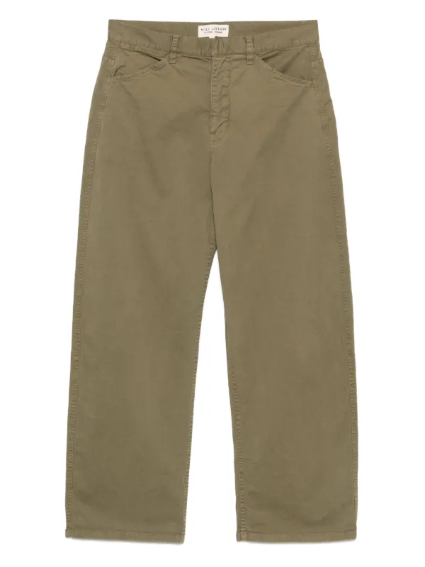 Nili Lotan Tribeca Trousers in Green