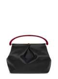 DRIES VAN NOTEN leather top-handle bag - Black