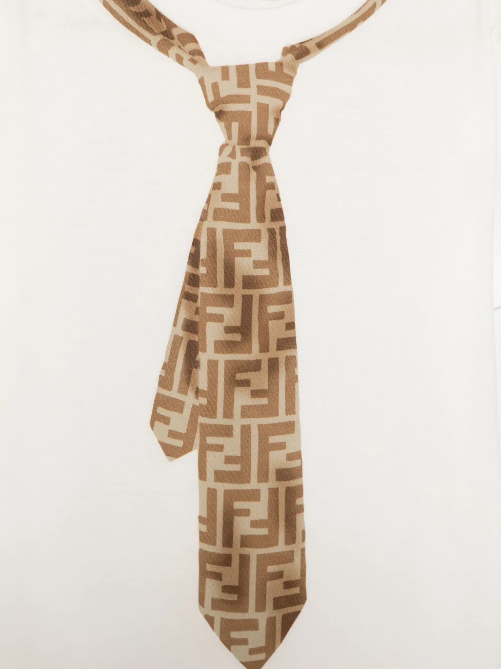Fendi Kids T-shirt met print Wit
