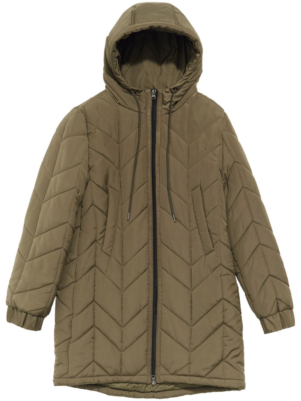 hooded puffer coat