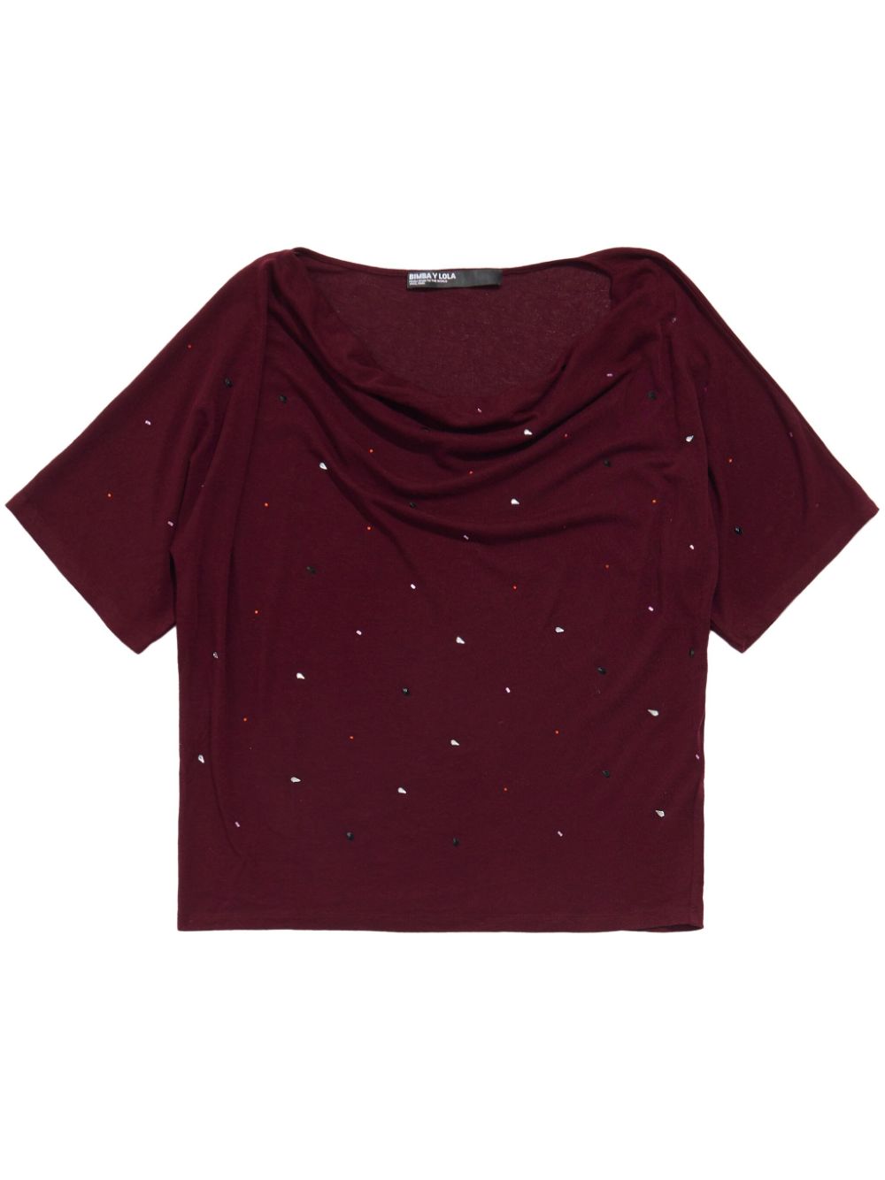 rhinestone-embellished T-shirt