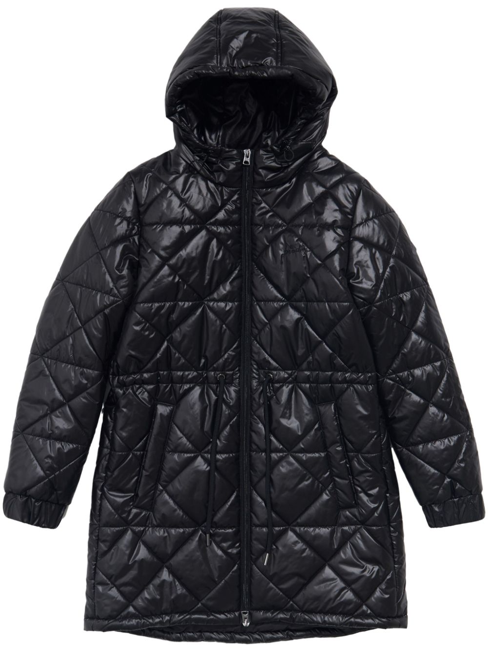 hooded puffer coat