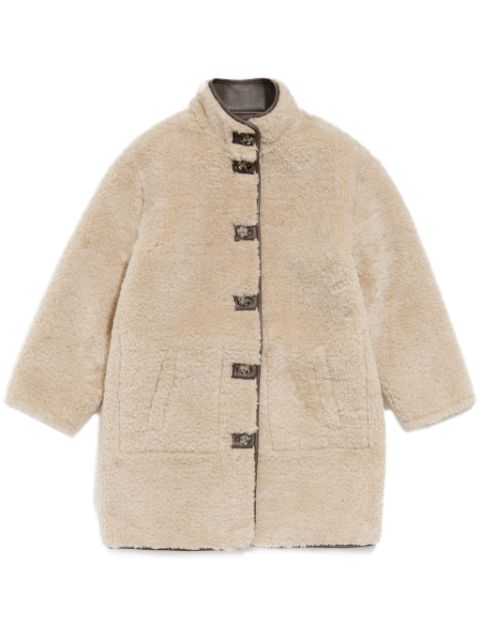 Bimba y Lola reversible faux-shearling coat