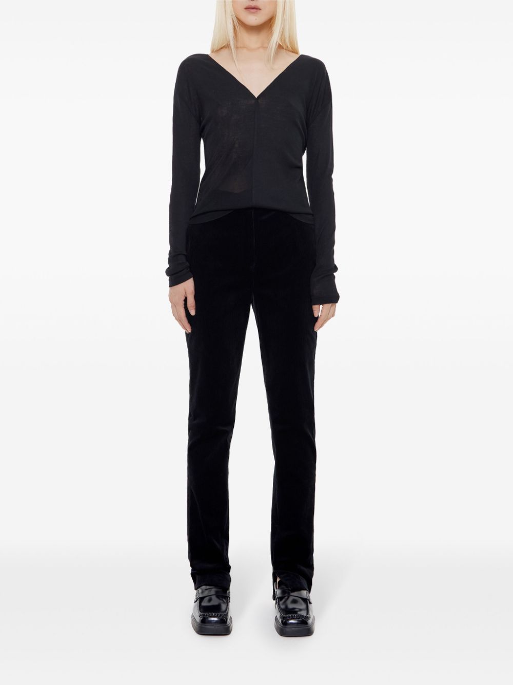 Bimba y Lola corduroy trousers - Zwart