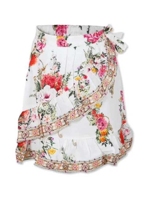 Camilla Kids frill mini wrap skirt