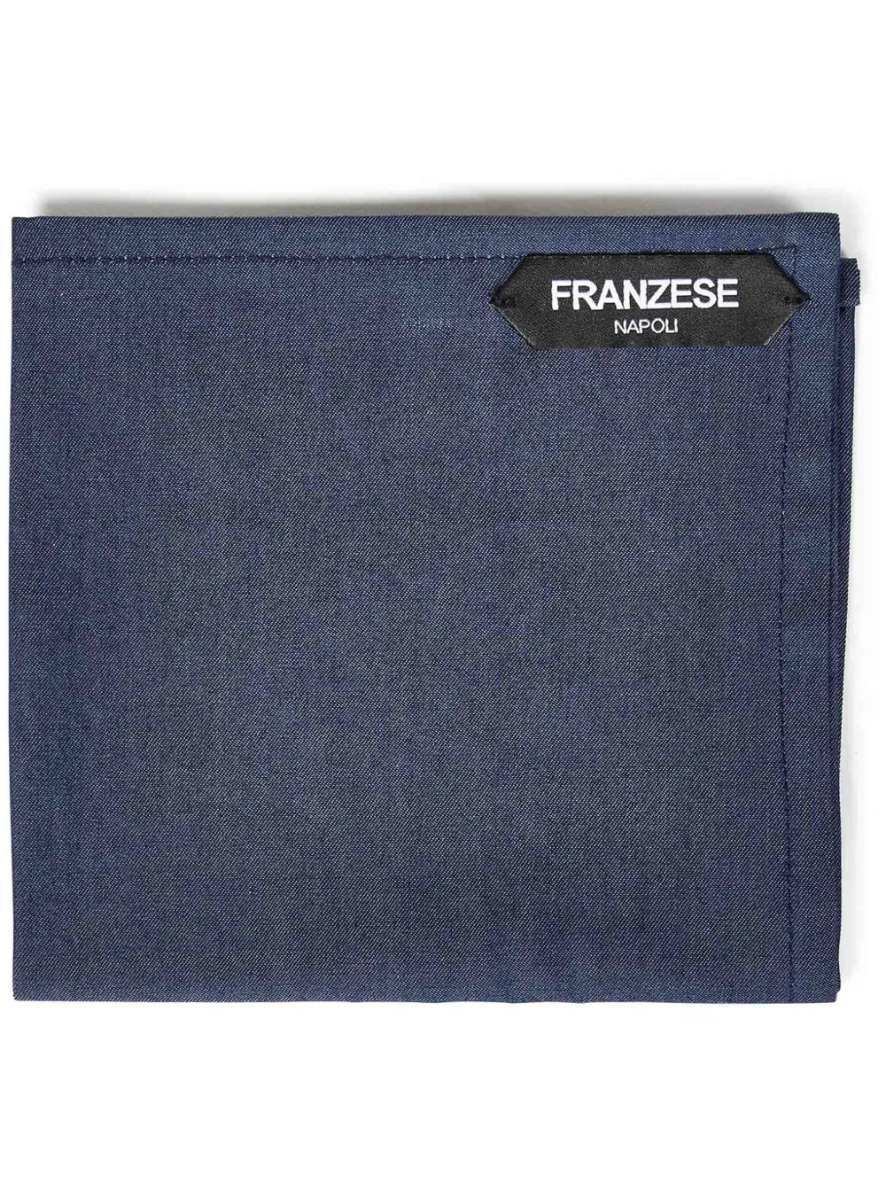 FRANZESE COLLECTION logo-patch pocket square | Blue | Image 1