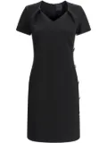 Givenchy button-detail punto-milano mini dress - Black