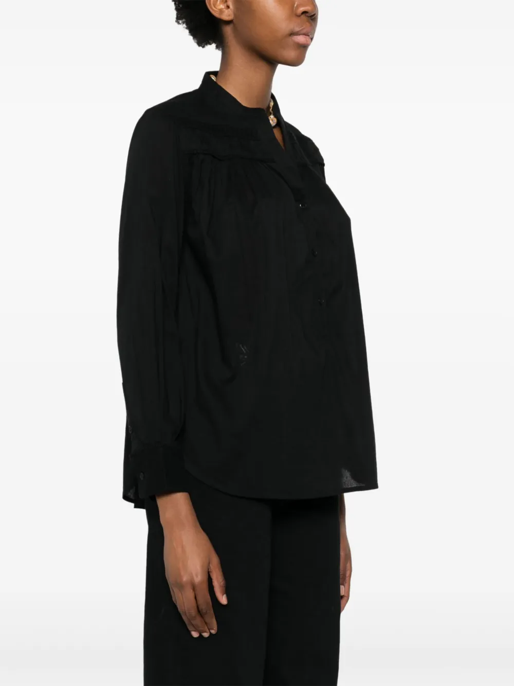 Nili Lotan Katoenen shirt Zwart