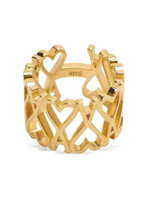 【Ami Paris】Ami De Coeur リング 指輪 ハート 真鍮 2色展開 ウィメンズジュエリーコレクション | AMI PARIS