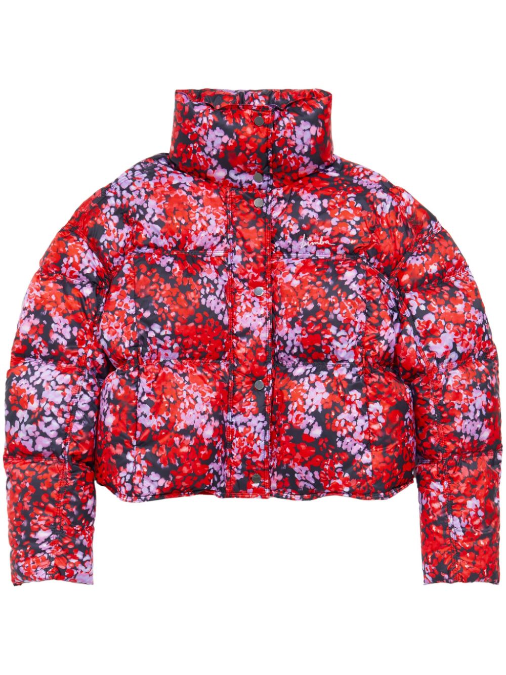 Leomimosa-print down jacket