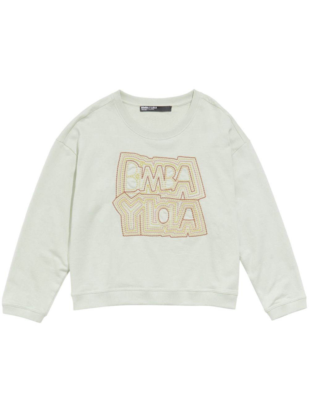 logo-embroidered sweatshirt