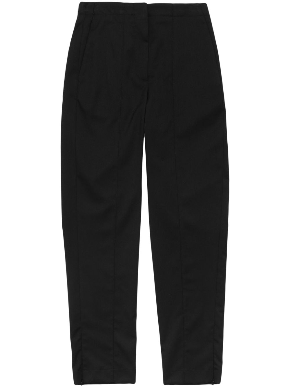 slim-cut trousers