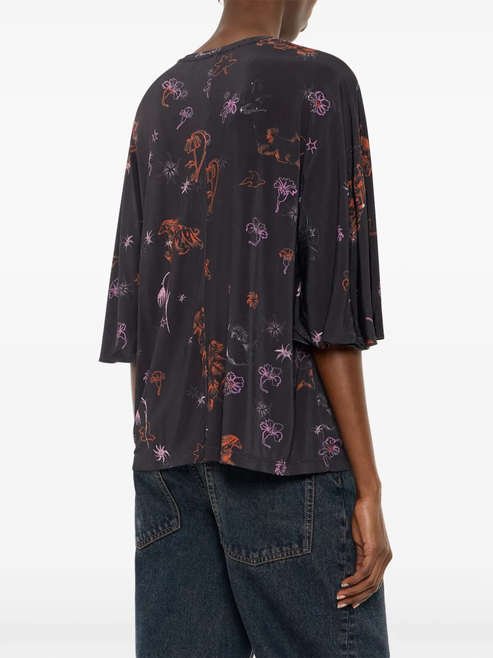 Bimba y Lola T-shirt met grafische print Paars