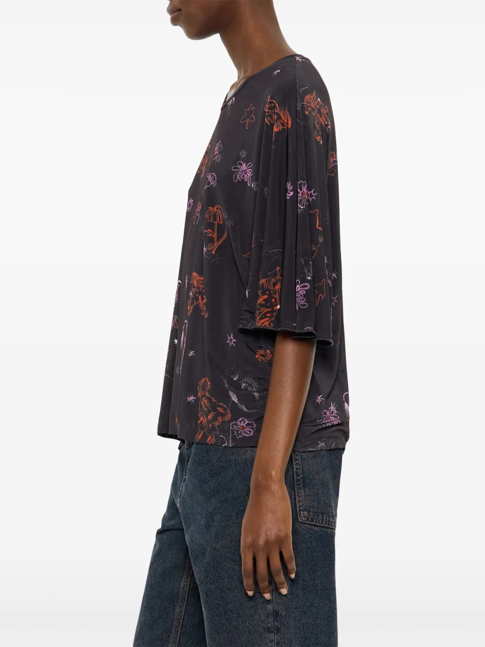 Bimba y Lola T-shirt met grafische print Paars