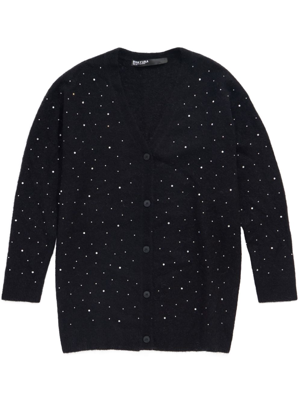 rhinestone-embellished cardigan