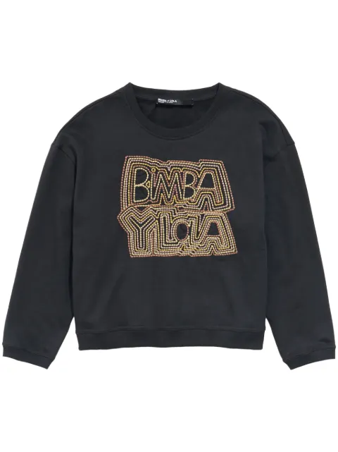 Bimba y Lola logo-embroidered sweatshirt