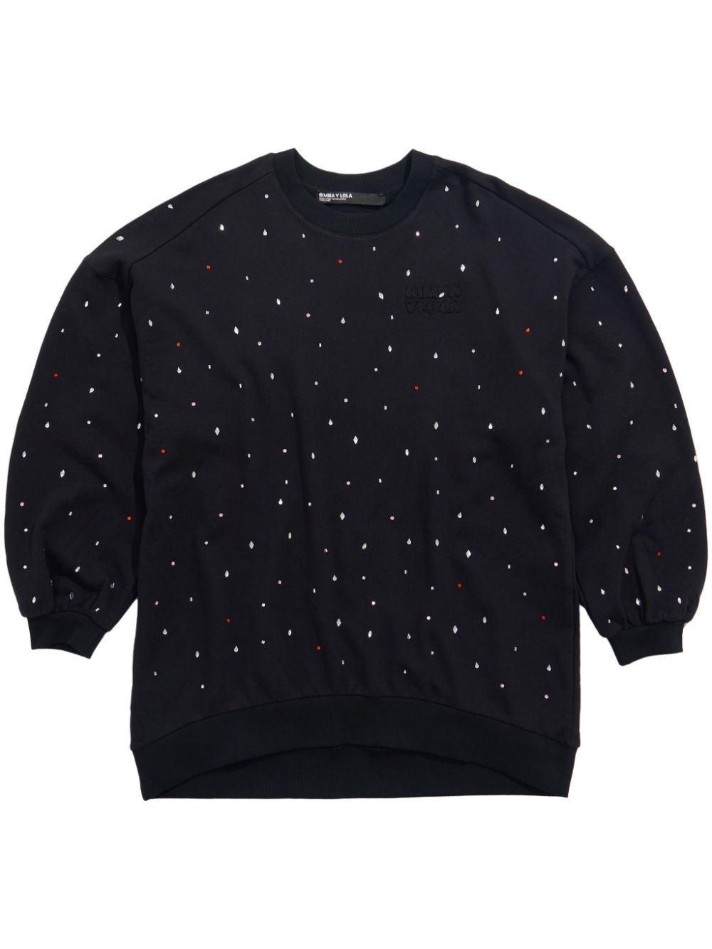 crystal-embellished sweatshirt