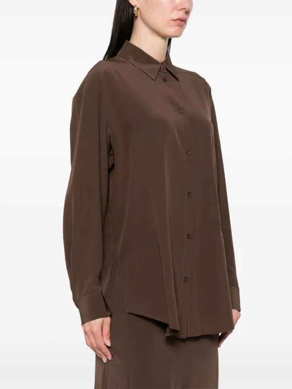 Matteau Silk Shirt | Brown | FARFETCH
