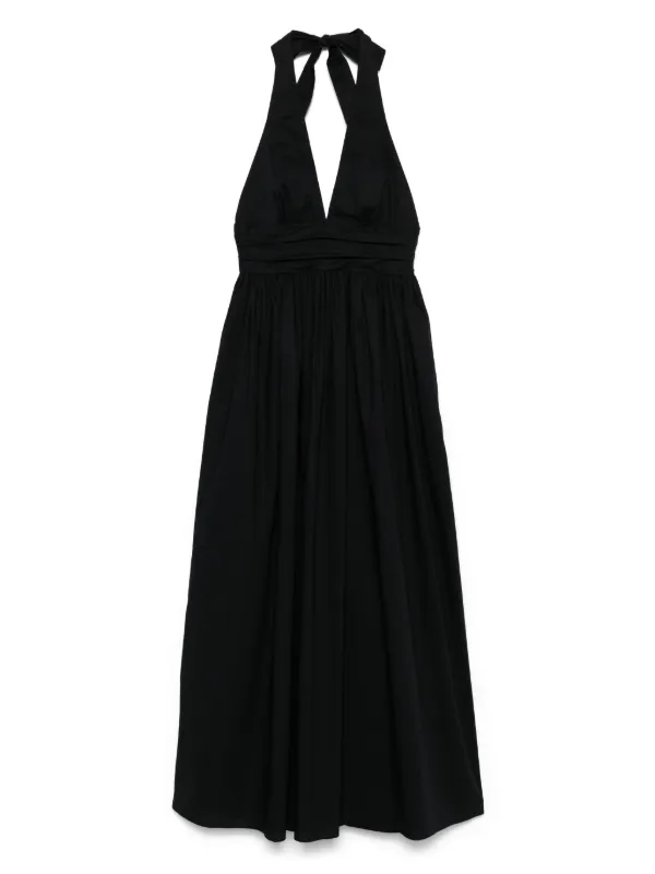 knee length dresses for ladies PANDORIA HALTER NECK KNIT MIDI DRESS main image 0