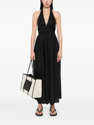 farfetch black dress Black Lace Maxi Dress