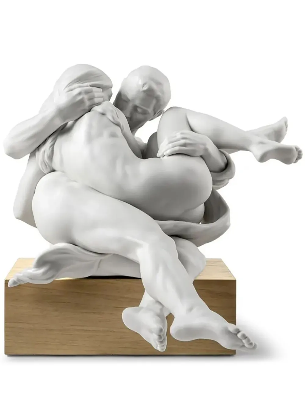 Lladrò Together Sculpture (36 Cm X 32 Cm) In White
